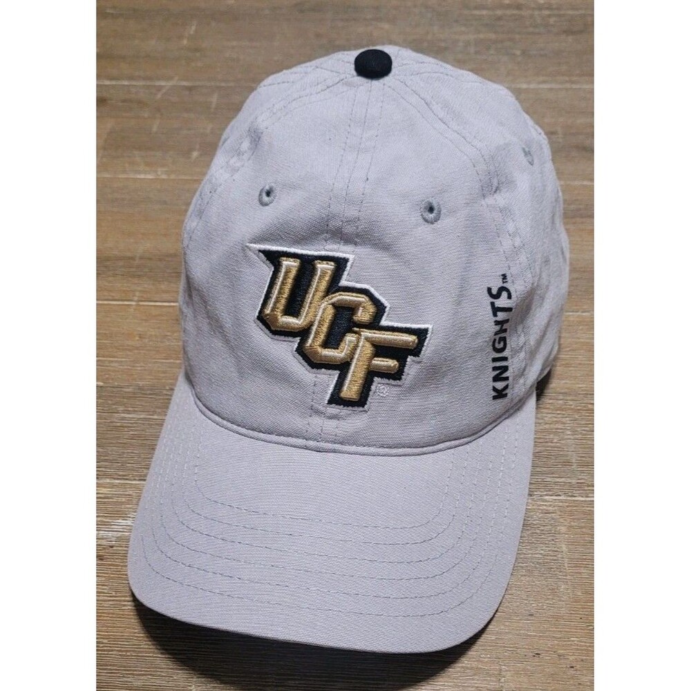 Captivating University of Central Florida UCF Cap Adult Gray Hat Adjust Knights